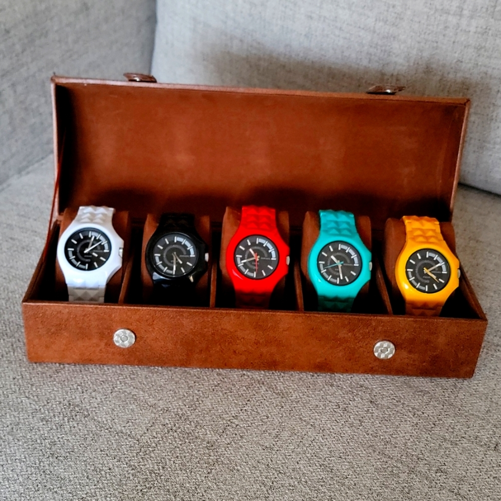 Diesel Stud Multi-color Watch Collection (**needs new Batteries**) used